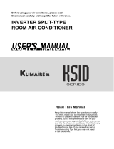 Klimaire KSID016-H215 -O / -I User manual