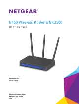 Netgear N450 WNR2500 User manual