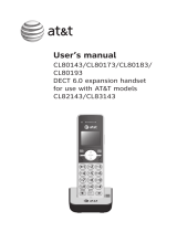 AT&T CL80183 User manual
