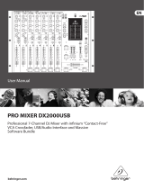 Behringer DX 2000 USB Owner's manual