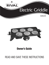 Rival GR225 User manual