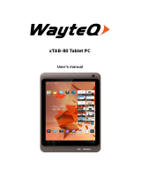 WayteQ XTab 80 Owner's manual
