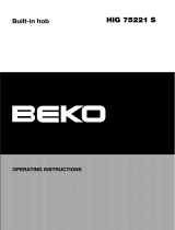Beko HIG75221S Owner's manual