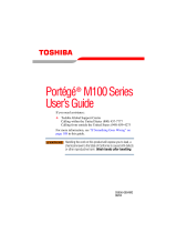 Toshiba M100 User guide