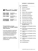 Planet Aaudio PX2.1600 User manual