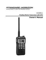 Standard Horizon HX851 Owner's manual