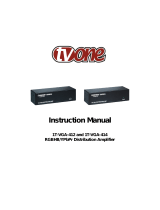 TV One 1T-VGA-412 User manual