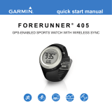 Garmin Forerunner 405M w/USB,GPS System,ENG, Clm User manual