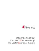 Pro-Ject Audio Systems Xperience Classic User manual