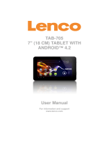 Lenco TAB-705 User manual