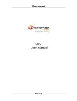 Micromax Q1C User manual