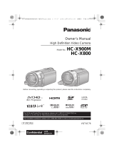 Panasonic HC-X800 User manual