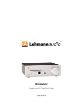 Lehmannaudio Rhinelander User manual