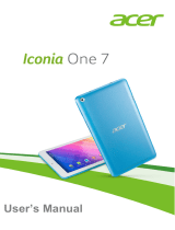 Acer Iconia One 7 B1-760HD User manual