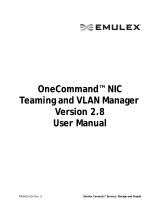 Broadcom OneCommand NICTeaming and VLAN ManagerVersion 2.8User User guide