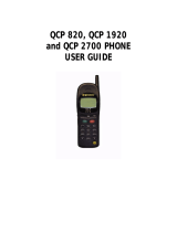 KYOCERA QCP 820 User guide