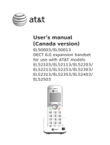 AT&T EL50003 User manual