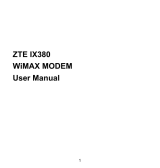 ZTE IX380 Wateen User manual