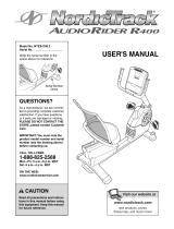 NordicTrack AudioRider R400 User manual