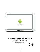 WayteQ X995 User manual