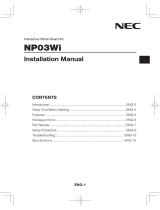 NEC NP03Wi User manual