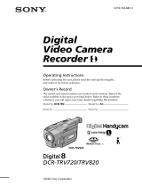 Sony DCR-TRV720 User manual