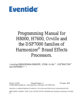 Eventide H8000FW Owner's manual