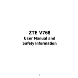 ZTE V768 User manual