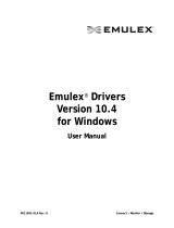 Broadcom Emulex Drivers Version 10.4 for Windows User User guide