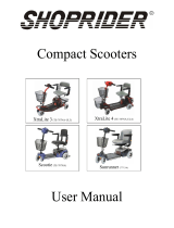 Shoprider XtraLite 3 - TE-787NA-UL3 User manual