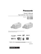 Panasonic HC-V550 User manual
