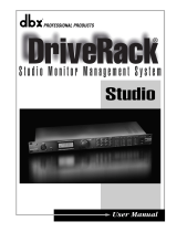 dbx DriveRack Studio Owner's manual