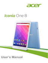 Acer Iconia One 8 Inch 16GB Tablet User manual