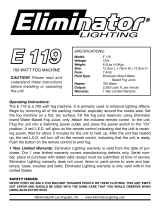 Eliminator E119 User manual