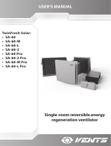 Vents twinfresh solar SA-60-L Pro User manual