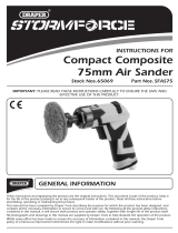 Draper Storm Force Compact Composite Air Sander Operating instructions