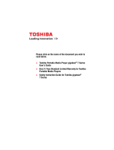 Toshiba Gigabeat T Series User guide