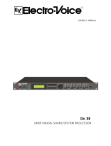 Electro-Voice Dx38 User manual