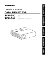 Toshiba TDP-S80 User manual