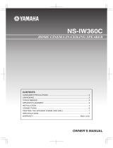 Yamaha NS-IW360C User manual