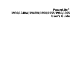 Epson 1930 User manual