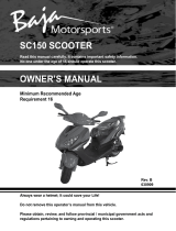 Baja motorsports SC150 Owner's manual