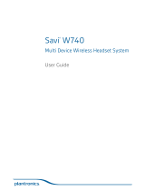 Plantronics Savi W745A User manual