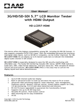 AAS HD-LCD57-HDMI User manual