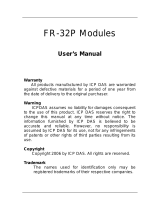 ICP FR-32P User manual