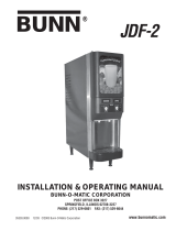 Bunn JDF-2 User manual