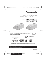 Panasonic HC-V550P/PC User manual