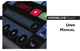 TC HELICON VOICELIVE TOUCH Owner's manual
