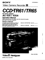 Sony CCD-TR61 User manual