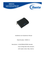 Dante DN9231-4 Operating instructions